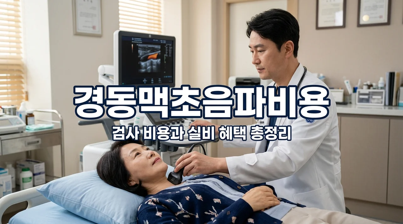 경동맥초음파 비용 및 실비 보험 적용 여부 완벽 정리